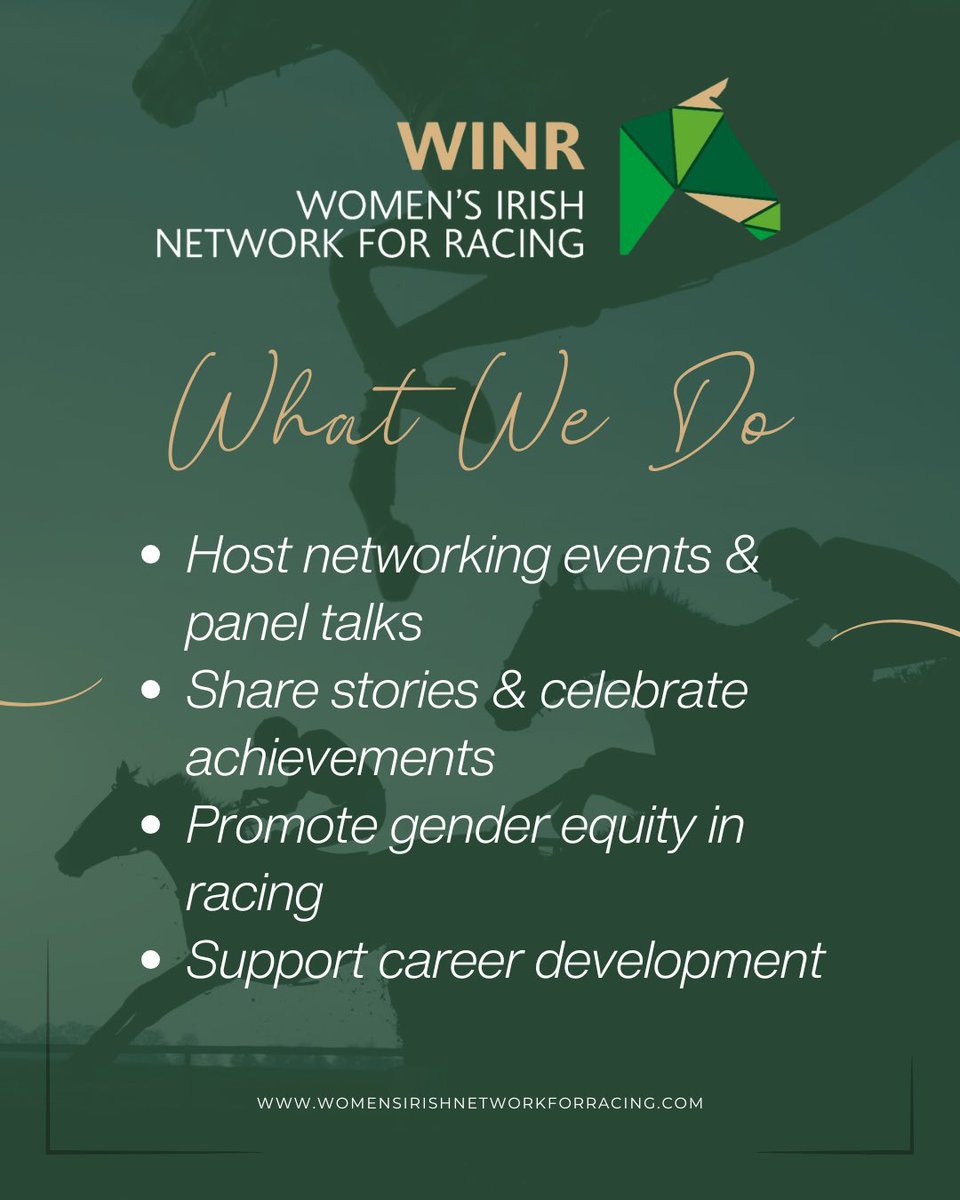 New here? Let us introduce ourselves! 👋

We are WINR - Women’s Irish Network for Racing 

A community built to connect and support women across every part of the Irish thoroughbred industry. 

#womensirishnetworkforracing #womeninracing #womensupportingwomen