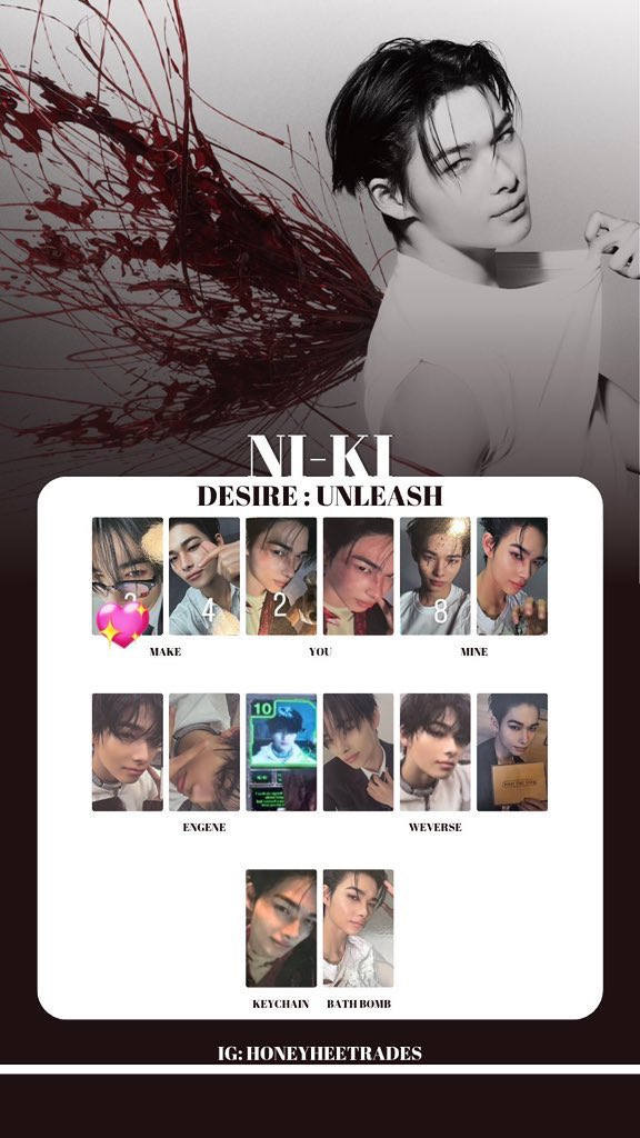 arasaaotonaen's tweet photo. DESIRE:UNLEASH 
ENHYPEN エナプ 交換 トレカ

譲  ジェイ ジェイク ジョンウォン

求  ニキ💖

n：1 🙆‍♀️

郵送同日発送希望
よろしくお願い致します https://t.co/GXhJshCpKI