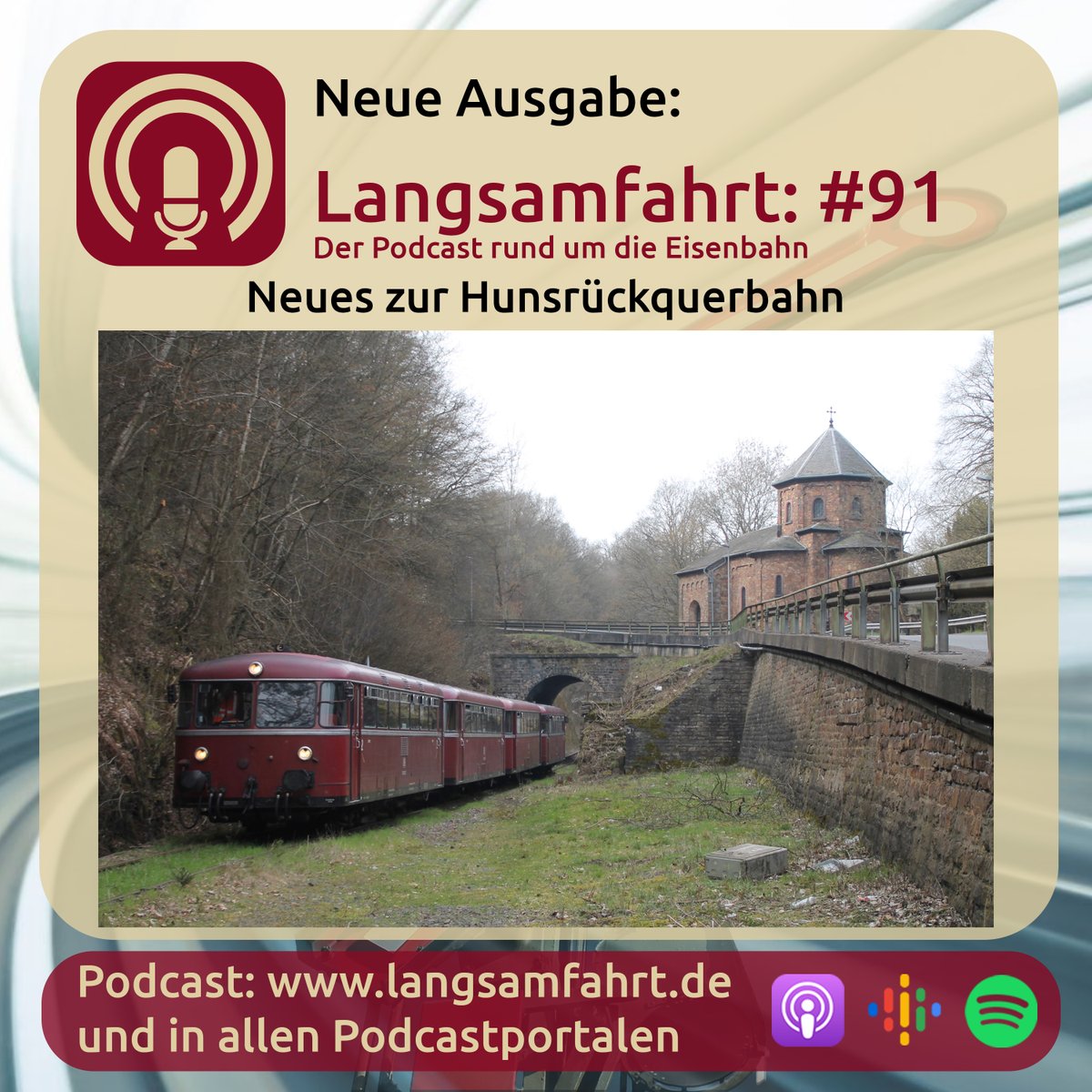 In den vergangenen Jahren gab es spannende Entwicklungen auf der Hunsrückquerbahn. Aktuell wird die Strecke umfassend saniert, trotzdem werden dort erstmal keine Personenzüge fahren.

Zum Podcast: langsamfahrt.de/91/

#bahn #podcast #hunsrueckquerbahn