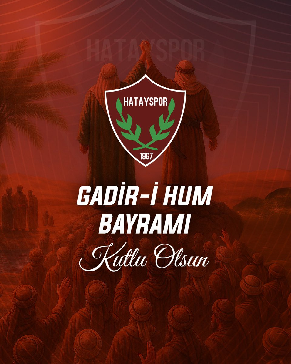 Toplumsal birlik, kardeşlik ve sevgi değerlerini yücelten Gadir-i Hum Bayramı’nın; dayanışmayı artırmasını, barış, sağlık ve huzur getirmesini diliyoruz. Gadir-i Hum Bayramı kutlu olsun. 

#gadirihumbayramı #bayram #birlikberaberlik