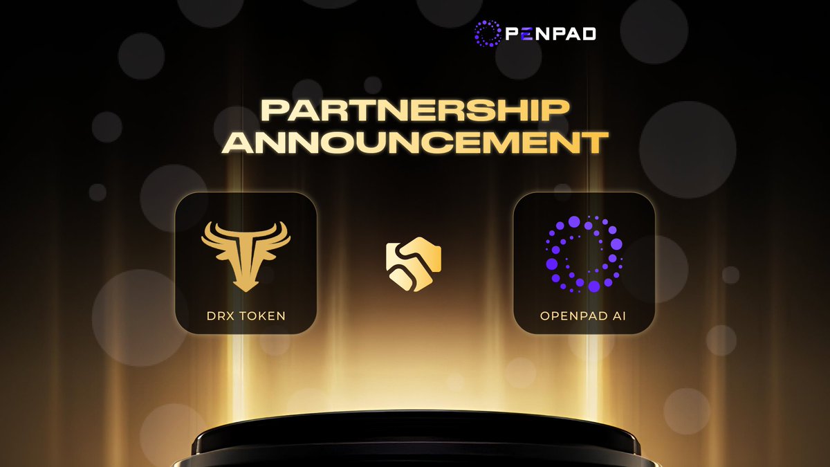 DRX 🤝 <a href="/Openpad_io/">OpenPad AI</a> – Partnership Announcement!

We’re partnering with OpenPad AI, to explore how decentralized AI and smart investment tools can empower both SportFi and Web3 communities with real utility

➡️ Follow <a href="/DrxToken/">DRX Token</a> for more updates!