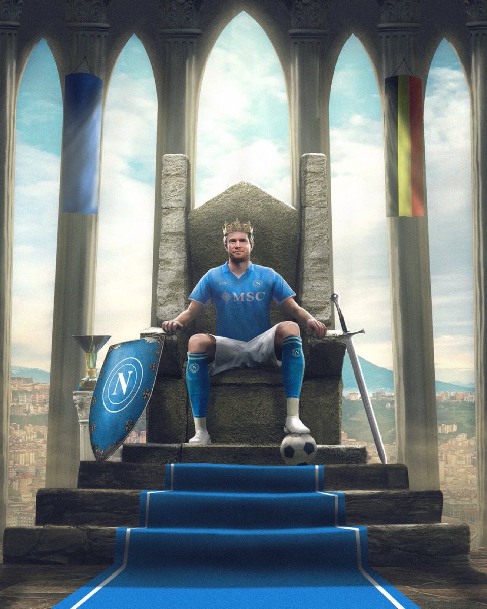 KDB 👑 🇧🇪 

💙 #ProudToBeNapoli | #ForzaNapoliSempre | #WelcomeKevin