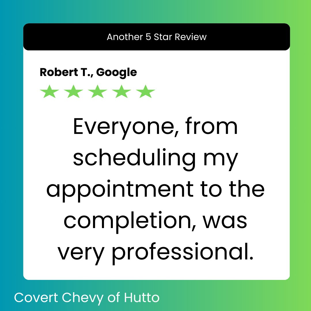 Thank you for your feedback, Robert! We're so glad to know that our team provided you with a professional experience from start to finish. We truly appreciate your business and look forward to assisting you again whenever needed!
