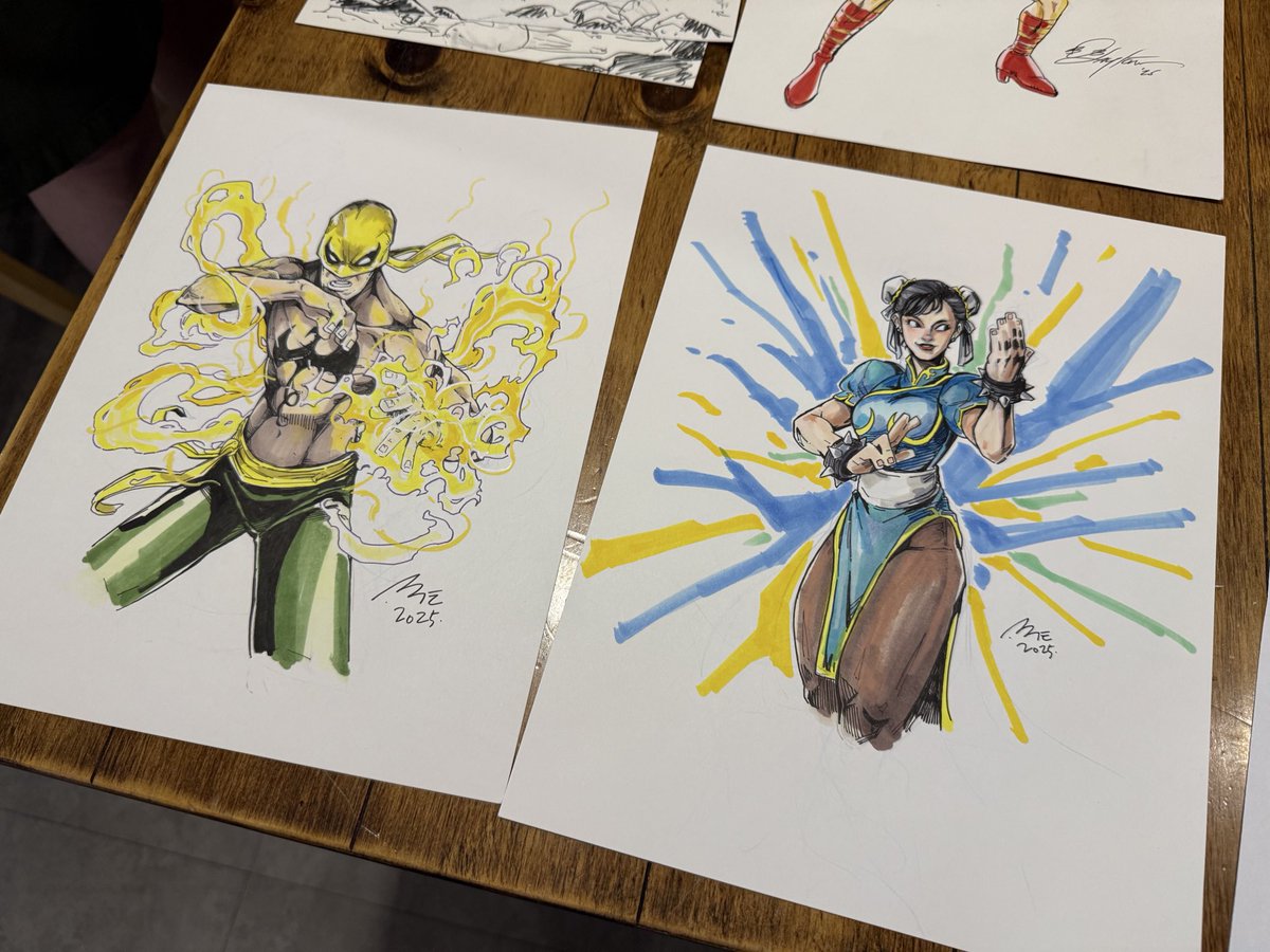 kangtolee1201's tweet image. 2025/06/12 Drink & Draw
MARTIAL ARTS
#marvel #IronFist #StreetFighter #Chunli