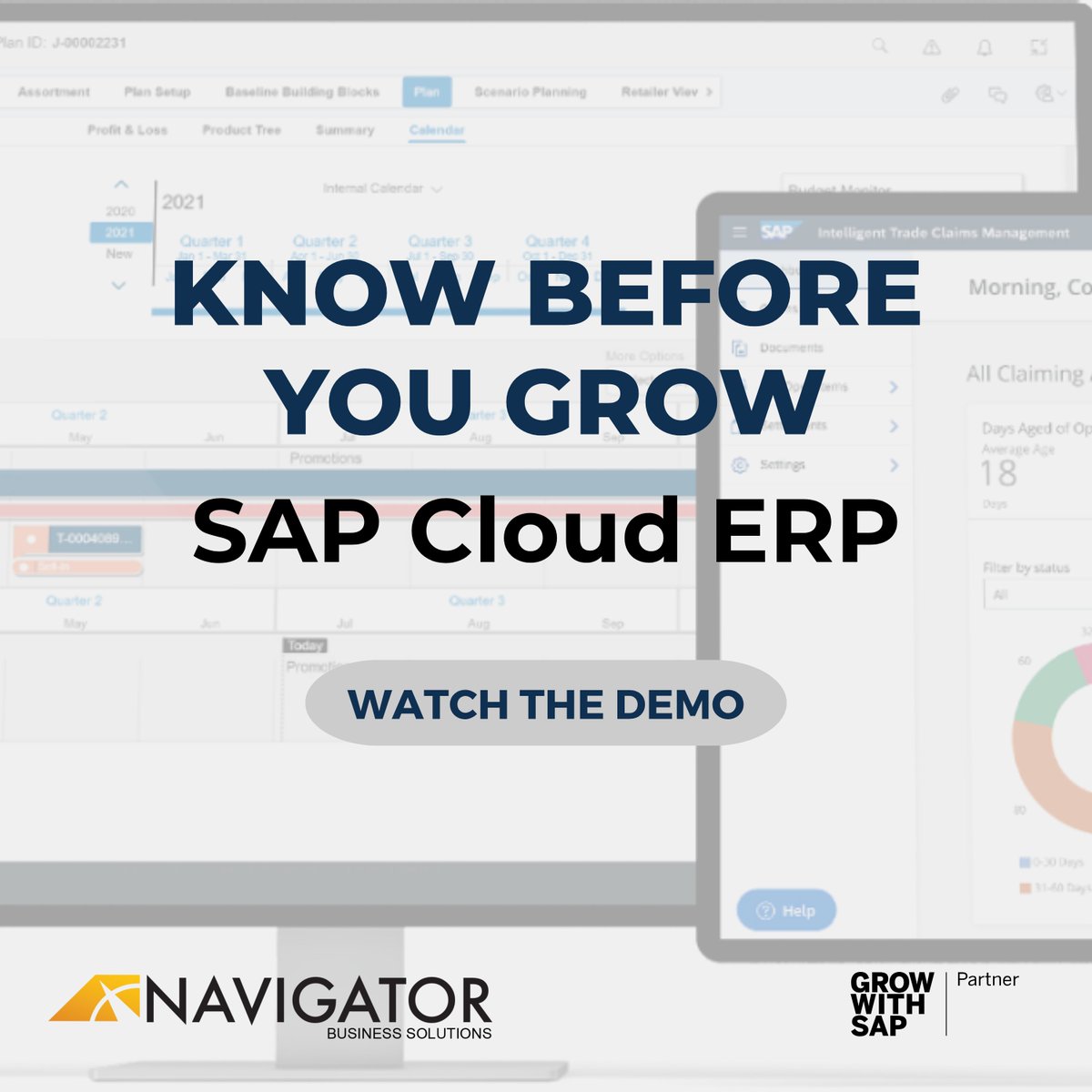 NavigatorSAP's tweet image. Know Before You Grow!
Before you invest in transformation, get a firsthand look at how SAP Cloud ERP can drive smarter operations &amp;amp; insights for your business.

👉 Watch our Demo of #SAPCloudERP and see how it supports scalable growth: hubs.ly/Q03qLwf60 
#GROWwithSAP