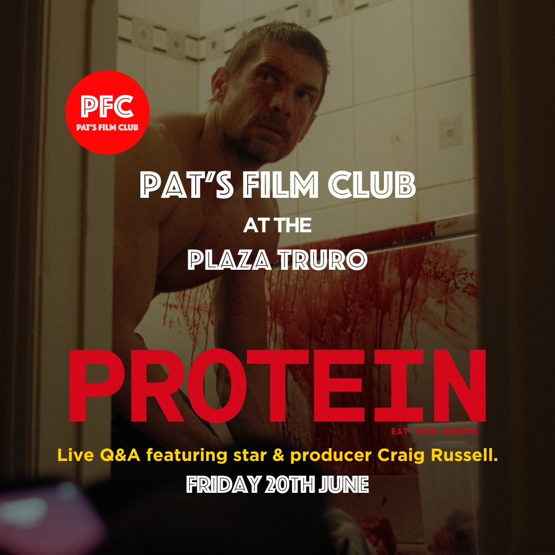 A gym-obsessed cannibal, a turf war, and a Welsh town in chaos.

PROTEIN is British horror at its sharpest – full of tension, black humour, and unflinching brutality.

🩸 Friday 20 June at the Plaza Truro
🎤 Q&amp;A with star Craig Russell

🎟️ Book now → rfr.bz/t03a06d