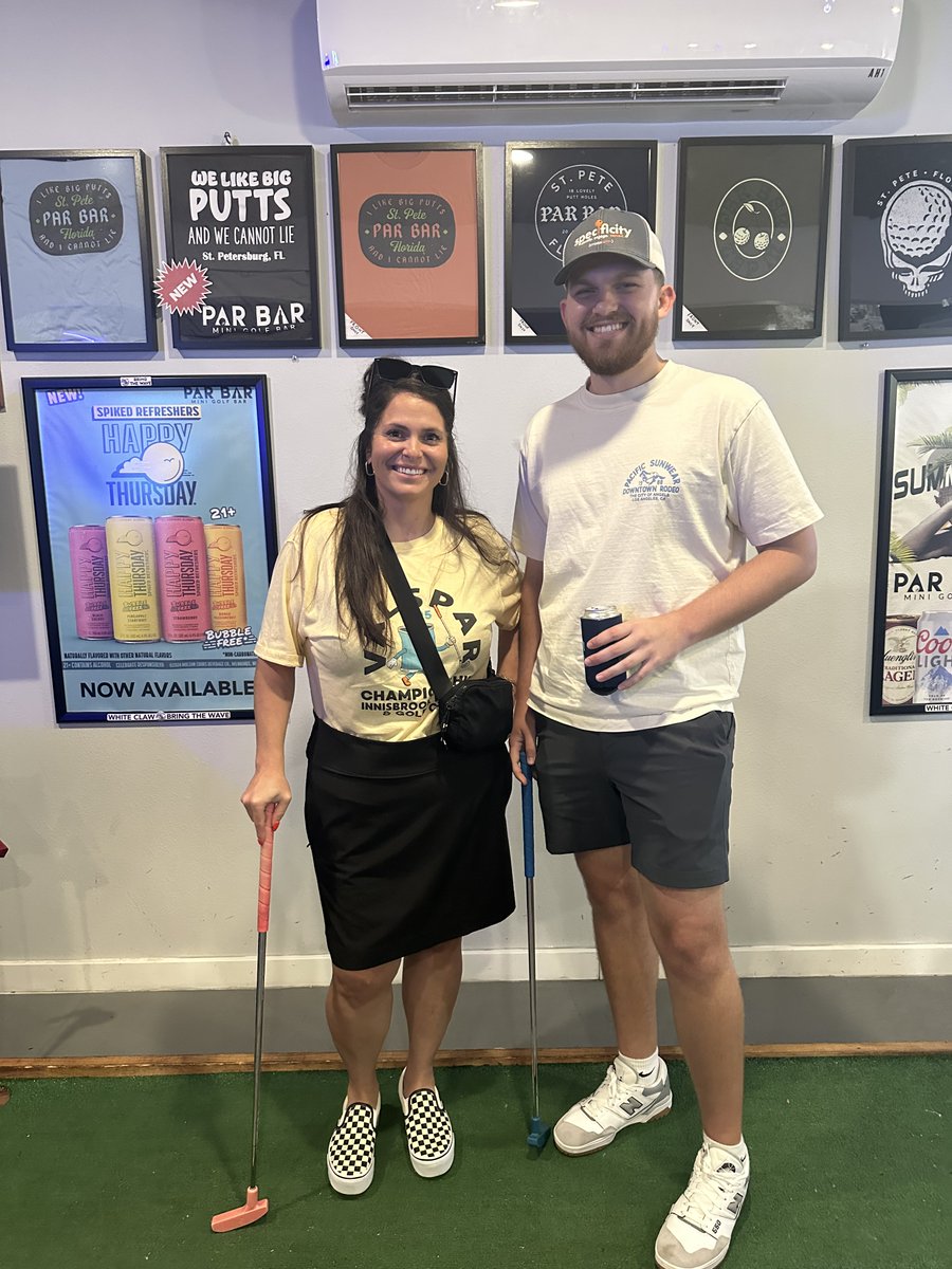 specificityinc's tweet photo. We don’t just crush campaigns—we build badass partnerships.
Mitch & Britt hit the mini course with one of our killer partners this week.
We work hard, play harder, and always show up for the people in the trenches with us.
Raise a glass (or a putter). 🏌️♂️🍻 #TeamSpecificity https://t.co/Sa1HaUcR6R