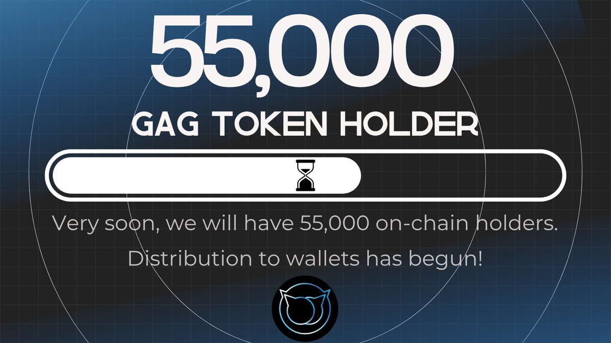 📢 WE’RE MAKING HISTORY! GAG Token Distributions Have Started! 🚀

GAG Token is now being distributed to 55,000 holder wallets! 🔥🔥

💥 Yes, you heard that right: 55,000 unique wallets now hold GAG Tokens! This is a massive testament to the strength and size of our community.