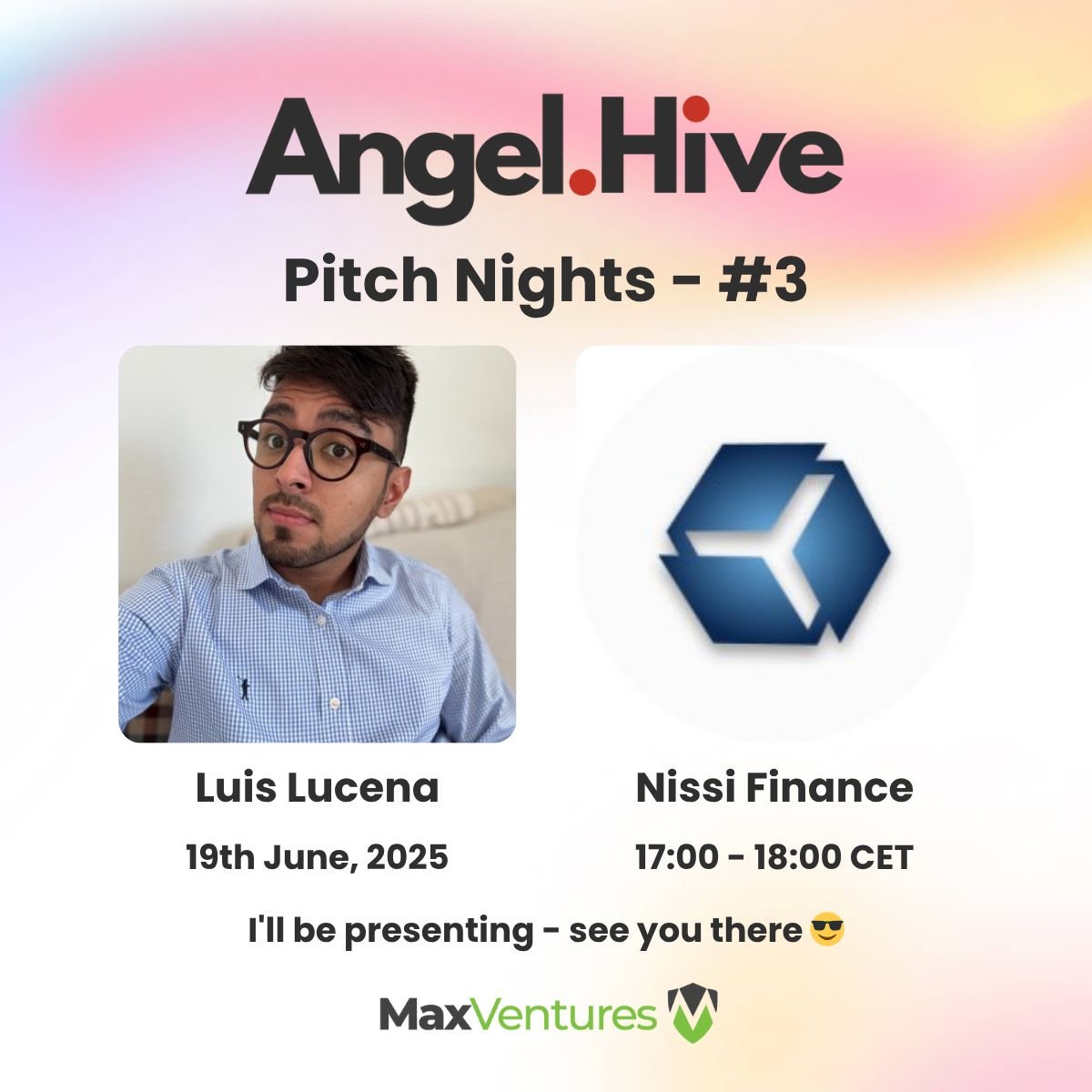 Nissi Finance (@nissi_finance) on Twitter photo 🚀 We’re thrilled to share that on Thursday, June 19th | 🕔 17:00–18:00 CET, our CEO - <a href="/_luisald/">luislucena.eth | .lens</a> will be pitching what we’ve been building at Pitch Nights #3, hosted by AngelHive!
👉 Register to attend (it only takes a minute):
docs.google.com/forms/d/e/1FAI… 🚀 We’re thrilled to share that on Thursday, June 19th | 🕔 17:00–18:00 CET, our CEO - <a href="/_luisald/">luislucena.eth | .lens</a> will be pitching what we’ve been building at Pitch Nights #3, hosted by AngelHive!
👉 Register to attend (it only takes a minute):
docs.google.com/forms/d/e/1FAI…