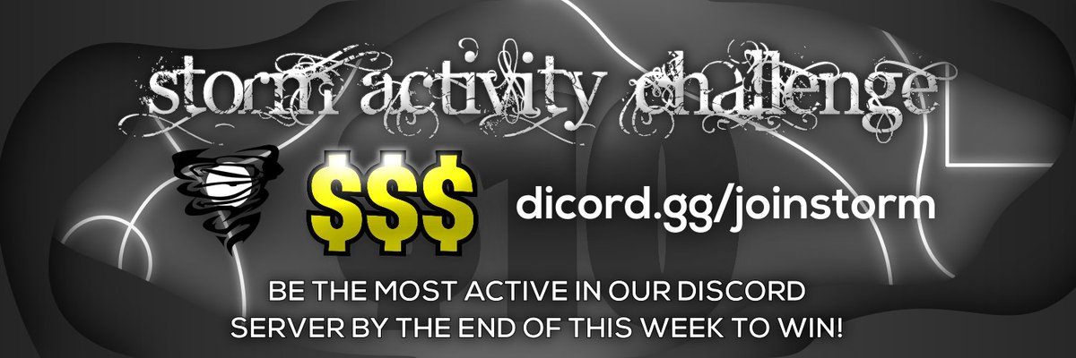 🚨 GIVEAWAY ALERT 🚨

💥 Need some money? 💥
Be the MOST ACTIVE member in the STORM Discord server this week, and YOU could get an easy $10! 💸
⏰ Time's ticking!
🏃‍♂️ Join now: discord.gg/joinstorm
