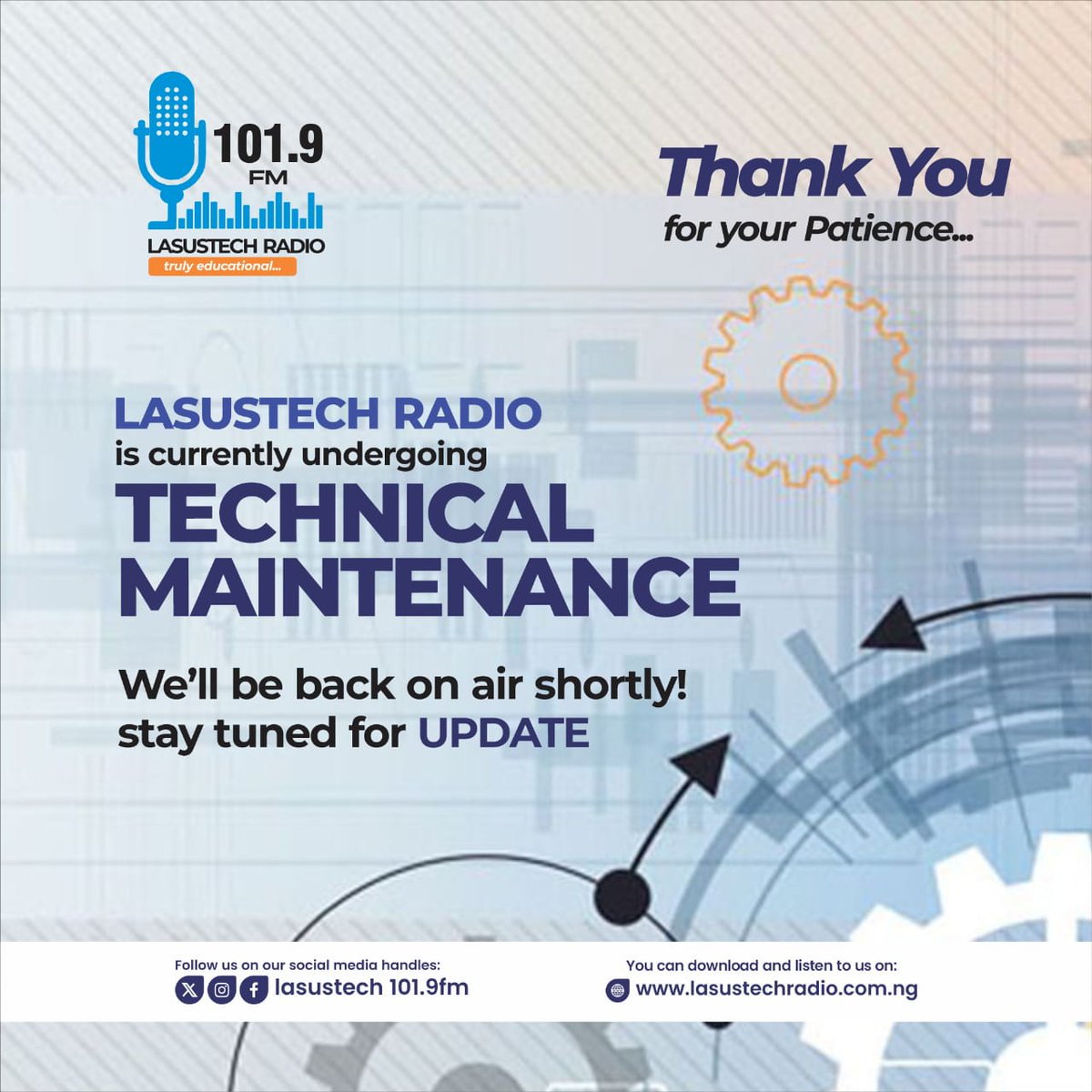 We will be back shortly