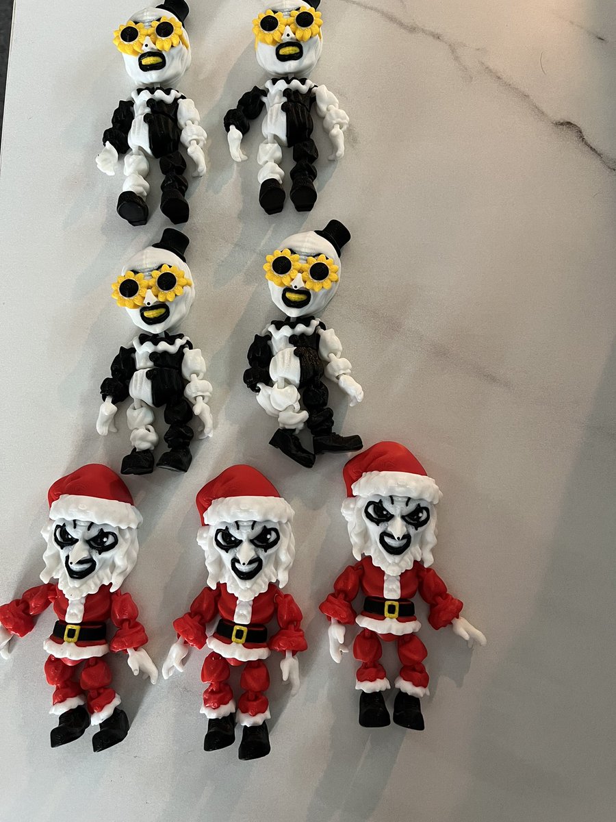 SilverSlasherTV's tweet photo. My 3d prints of art the clown flexes more horror to come all will be available soon to buy join scream horror on Facebook https://t.co/U5aD6rCo7k