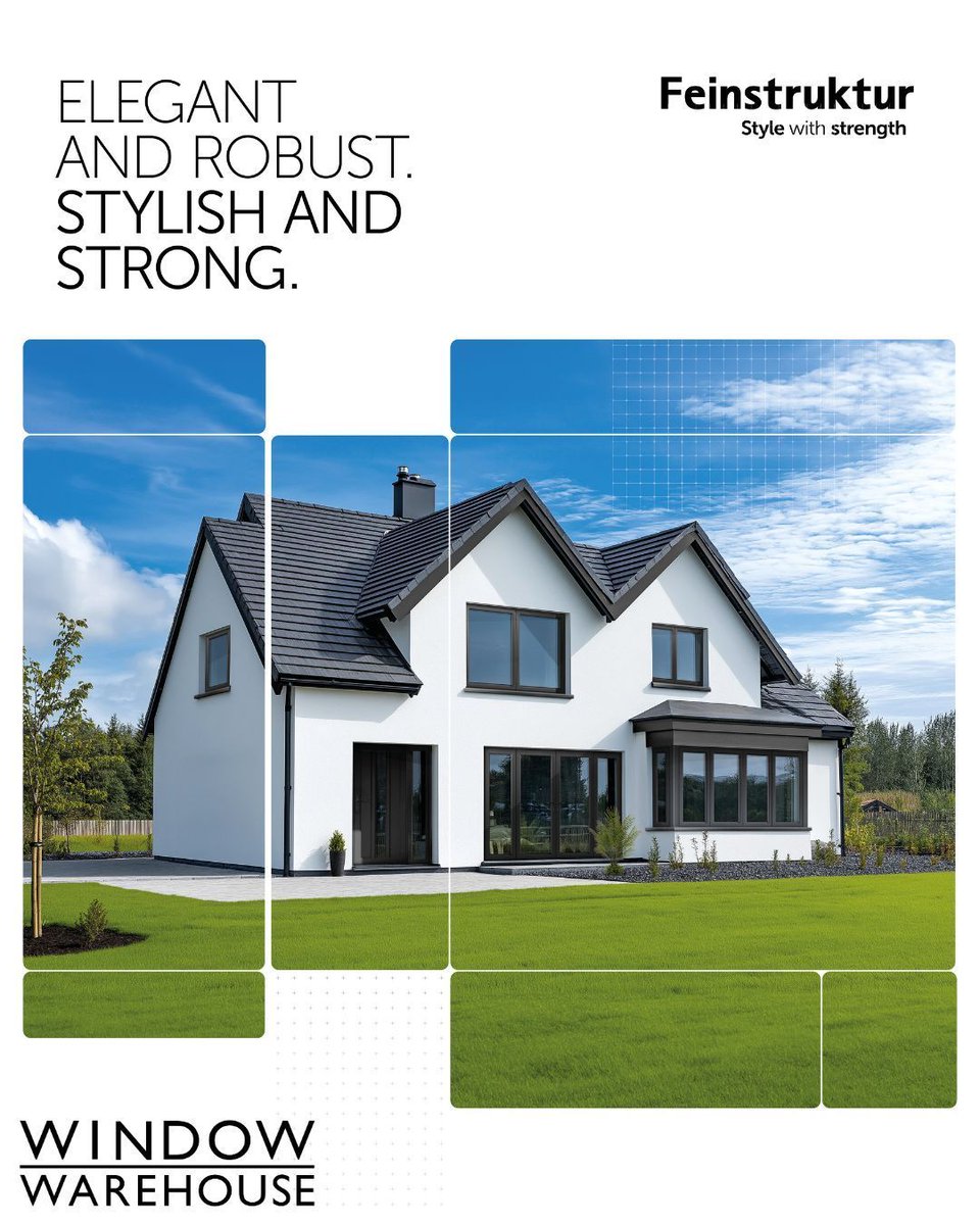 Elevate your projects with Feinstruktur! This smooth matte profile redefines modern profiles with a premium touch 🙌 

Anthracite Grey - Stock colour
All other colours - Made to order

#WindowWarehouse #Feinstruktur  #AnthractiteGrey #Manufacturing #Windows #Portsmouth #VEKA