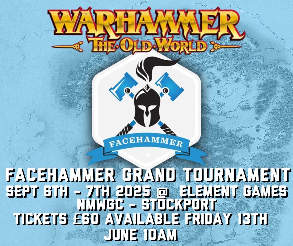 Announcing FHGT 2025 - Old World
Tickets on sale tomorrow 10am from <a href="/ElementGames_/">Element Games</a> 
fb.me/e/bF8RgAw5v
#warhammercommunity #oldworld #tournament