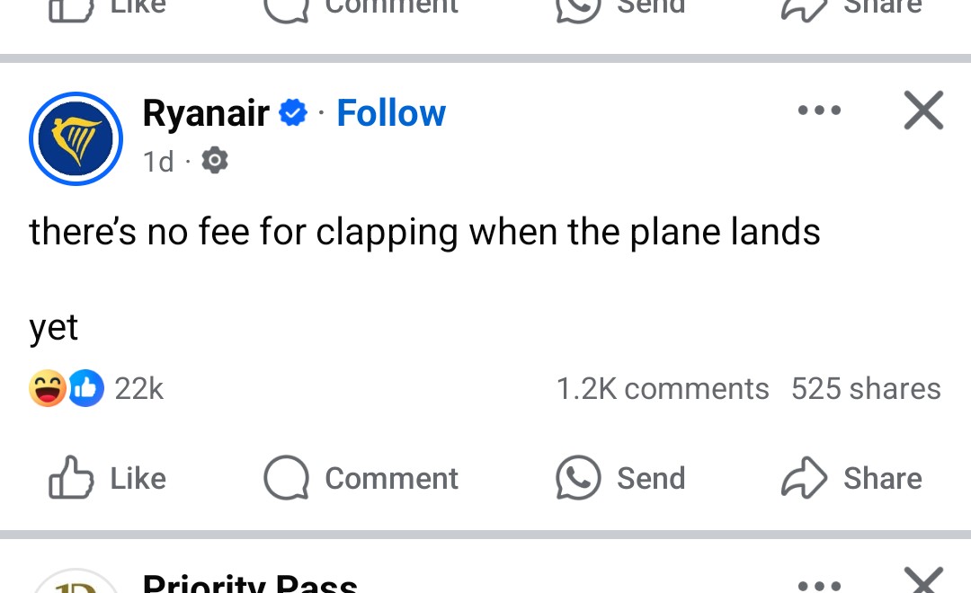 A day before the Air India crash <a href="/Ryanair/">Ryanair</a> drops this. Yikes.