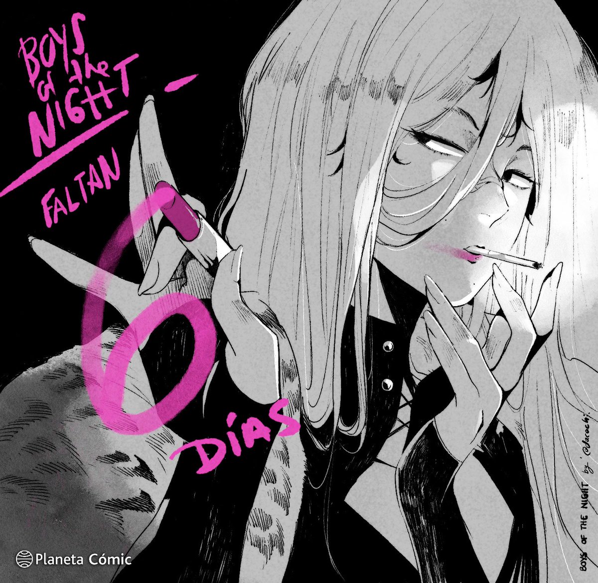 Comienza la cuenta regresiva 🤍 Faltan 6 días para que BOYS of the NIGHT llegue a librerías de España 🇪🇸🖤 Que emoción! 

[DESIRE 🐈‍⬛🤍]
#BOYSoftheNIGHT <a href="/PlanetadComic/">Planeta Cómic</a>