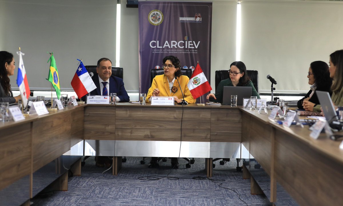 RENIEC PERÚ (@reniecperu) on Twitter photo #RENIEC es sede de la 1.ª reunión presencial del Comité Ejecutivo de <a href="/clarciev/">CLARCIEV</a> (2024-2026). Recibimos a las autoridades registrales de 🇨🇱<a href="/RegCivil_Chile/">Registro Civil e Identificación - Chile</a>, 🇧🇷<a href="/ArpenBrasil/">Arpen-Brasil</a>, 🇸🇻<a href="/rnpn_sv/">RNPN El Salvador</a> y 🇵🇦<a href="/tepanama/">Tribunal Electoral</a> para fortalecer la identidad en Latinoamérica. #CLARCIEVenLima #RENIEC es sede de la 1.ª reunión presencial del Comité Ejecutivo de <a href="/clarciev/">CLARCIEV</a> (2024-2026). Recibimos a las autoridades registrales de 🇨🇱<a href="/RegCivil_Chile/">Registro Civil e Identificación - Chile</a>, 🇧🇷<a href="/ArpenBrasil/">Arpen-Brasil</a>, 🇸🇻<a href="/rnpn_sv/">RNPN El Salvador</a> y 🇵🇦<a href="/tepanama/">Tribunal Electoral</a> para fortalecer la identidad en Latinoamérica. #CLARCIEVenLima