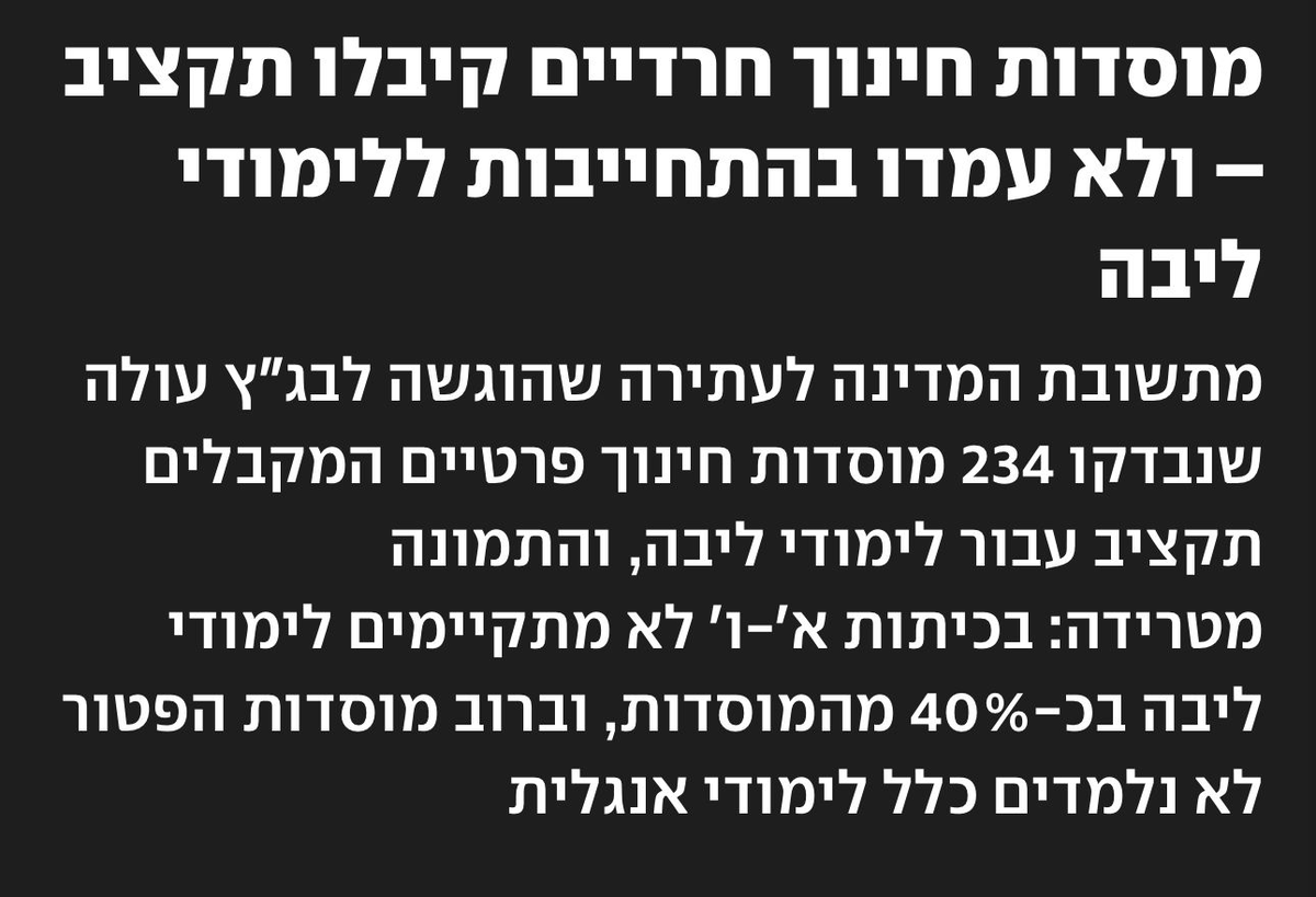 ranoren2404's tweet photo. כל ילד בישראל – חרדי, חילוני או דתי – ראוי להזדמנות שווה להצליח. לימודי אנגלית, מתמטיקה ומדעים הם מפתח לעצמאות, לתעסוקה ולחלום בגדול. הגיע הזמן שלכל ילד תהיה התשתית שתיקח אותו הכי רחוק שאפשר. https://t.co/bm9dcph0RT