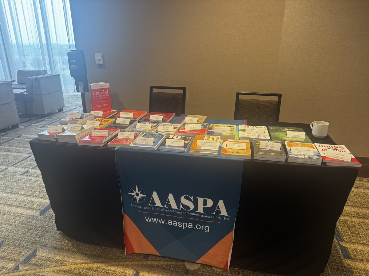 Always love to bring books to the #K12Talent #K12HR School Personnel BootCamp for <a href="/_AASPA_/">AASPA</a>