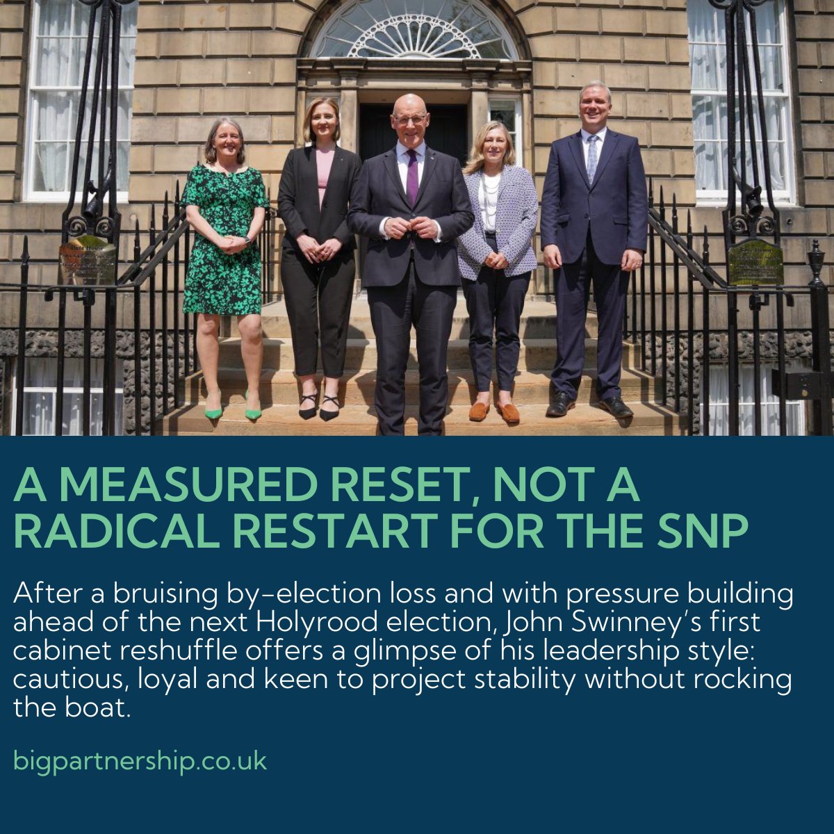 The First Minister’s reshuffle may look modest, but the message to business is clear: delivery matters now more than ever.
With pressure mounting ahead of 2026, the Scottish Government is looking for results, and partners who can help make them happen: bit.ly/43IqQnz