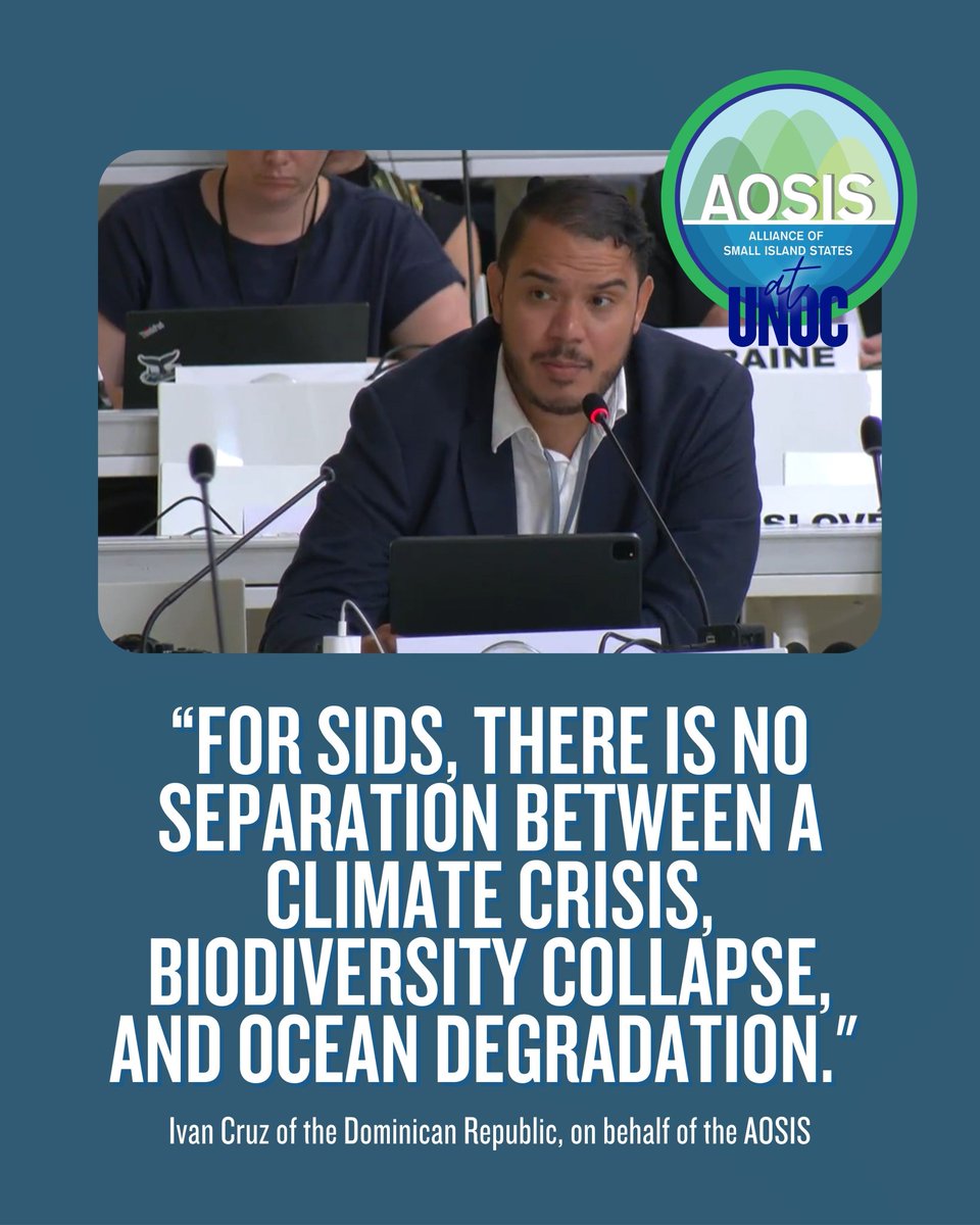 🌊 When the ocean suffers, SIDS feel it first and most.
But we're not just victims — we’re leading the way.
By weaving ocean, climate &amp; biodiversity into one response, SIDS are modeling the future. 🌍
#SIDSLead🧭