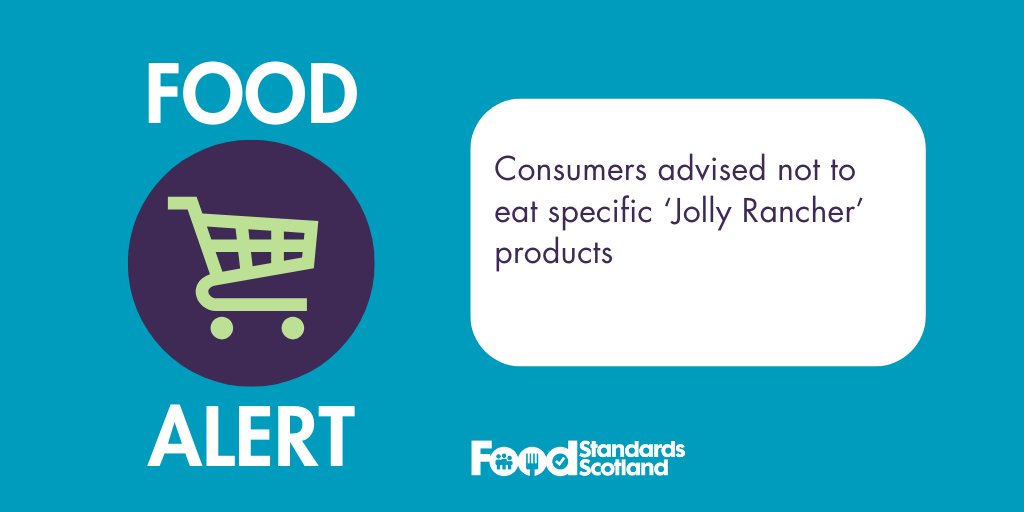 Food Standards Scotland is advising consumers not to buy or consume specific ‘Jolly Rancher’ products as they are potentially unsafe and do not meet UK market legal requirements - bit.ly/44fdIWY #foodalert