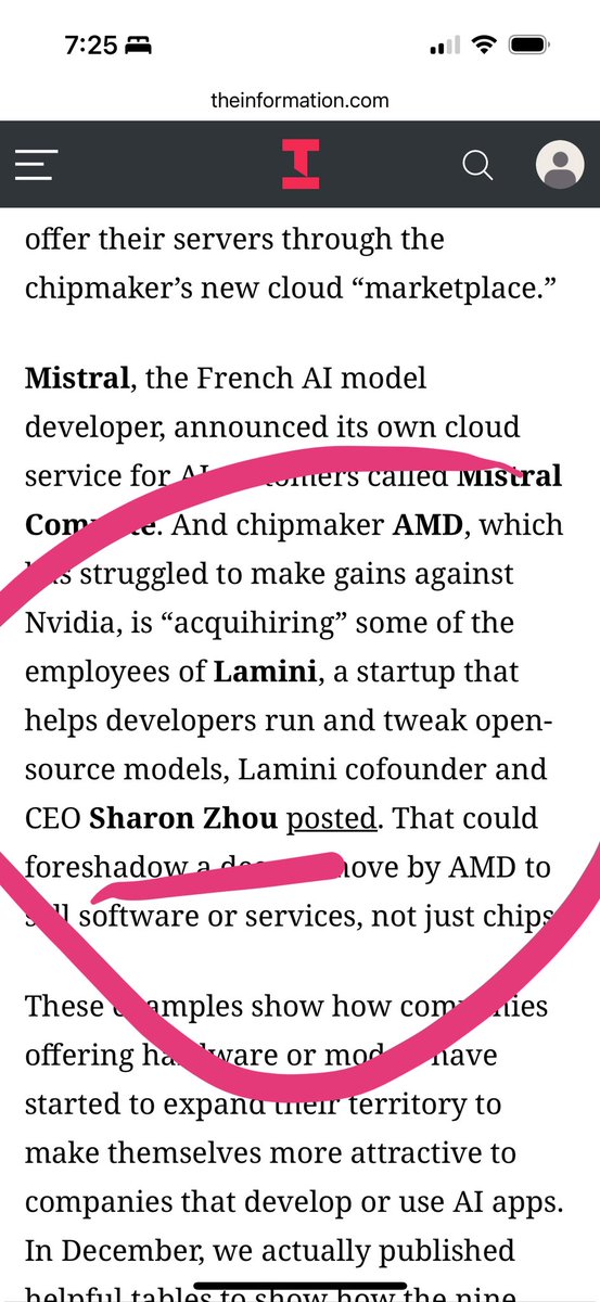Sharon Zhou (@realsharonzhou) on Twitter photo Thanks for the shoutout in The Information this morning!! 🍵
<a href="/steph_palazzolo/">Stephanie Palazzolo</a> 🫶❤️
<a href="/theinformation/">The Information</a>
theinformation.com/articles/ai-in… Thanks for the shoutout in The Information this morning!! 🍵
<a href="/steph_palazzolo/">Stephanie Palazzolo</a> 🫶❤️
<a href="/theinformation/">The Information</a>
theinformation.com/articles/ai-in…