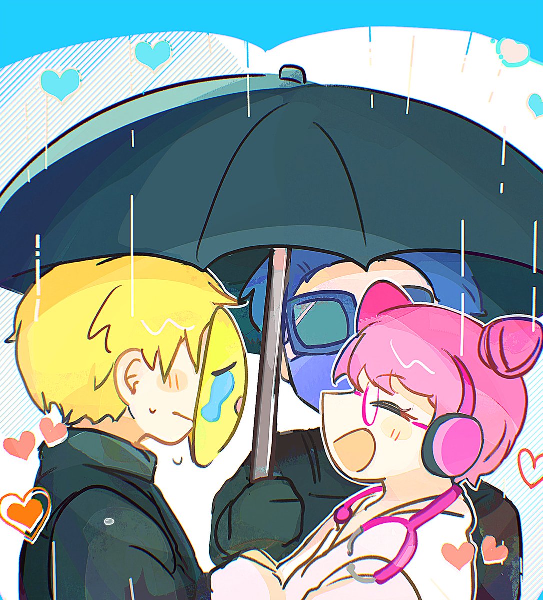 ラブラブ相合傘💓  ※傘役もいます