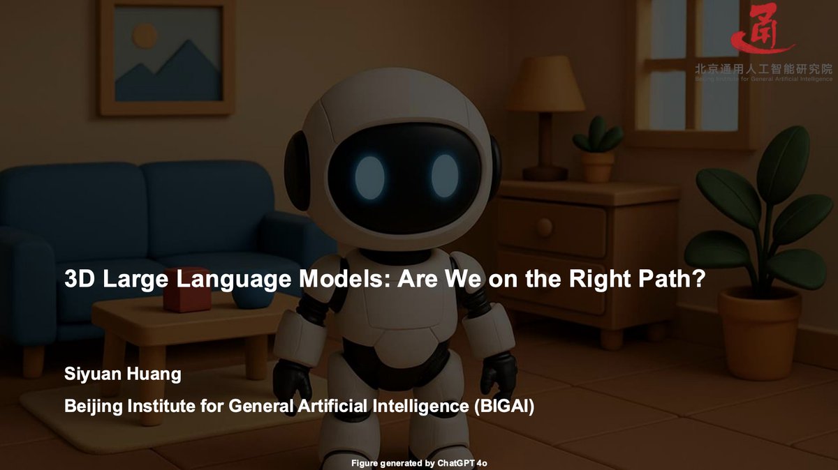 siyuanhuang95's tweet image. Are we on the right path in developing 3D Large Language Models (3D-LLMs)? 🤖🌍

At the 3D-LLM/VLA Workshop, I presented our recent work Beacon3D, which aims to clear the mist surrounding current 3D Vision-Language tasks and models. 🧭✨

🔗 Project: beacon-3d.github.io
📑…