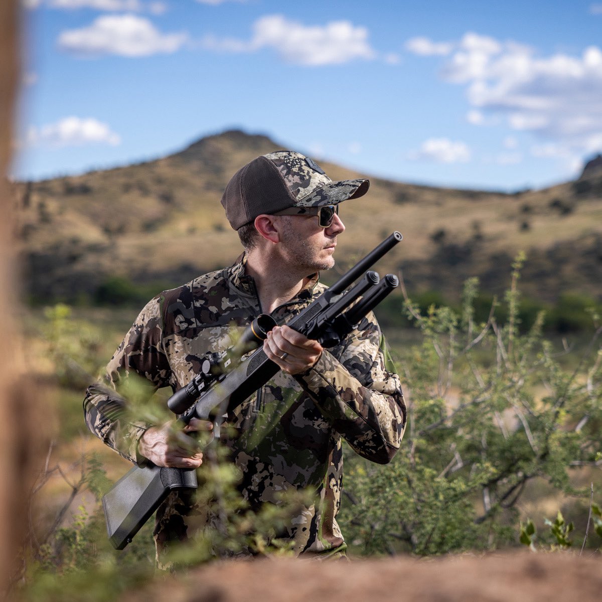 The Model 2020 Rimfire action surpasses its competitors with dual cocking cams for rapid, smooth cycling and a hard chrome bolt for reliable performance. Its 60-degree bolt throw boosts speed and usability, while the interrupted Picatinny rail provides a sturdy base for your