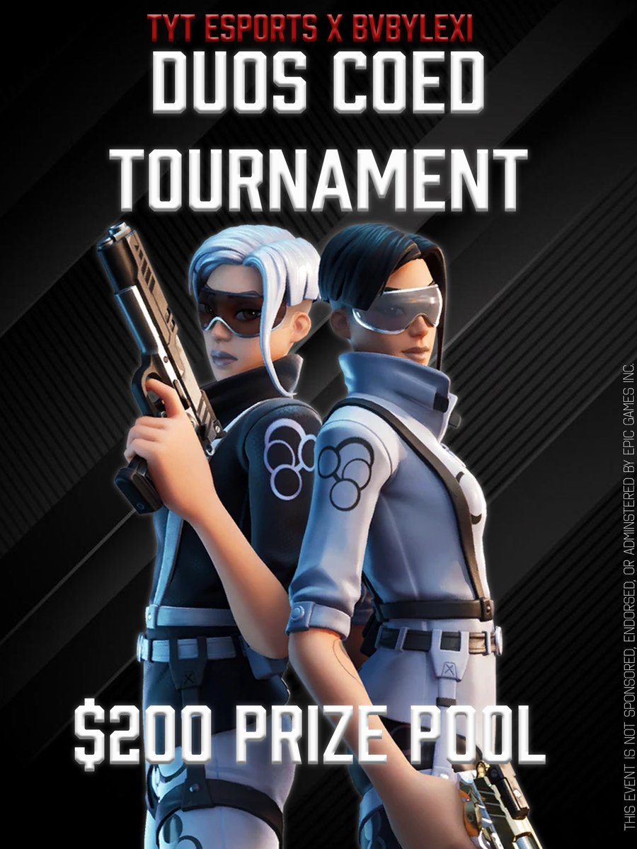 $200 Coed Duos Tournament
June 14th, 7pm EST
NAC ~ 5 games

First come first serve, DM me for an invite

To be considered: 
- Like and Retweet
- Comment you and your duo
- Follow <a href="/bvbyylexii/">lexi</a> &amp; <a href="/tyt_esport/">TAKE YOUR THRONE</a>