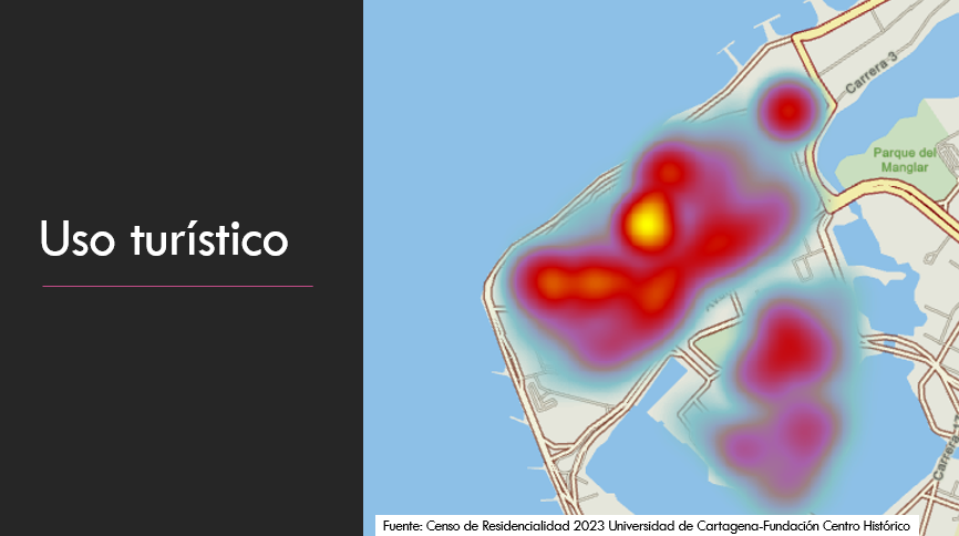 Turistificación y residencialidad en el Centro Histórico de Cartagena
En 2023 en un convenio entre la Universidad de Cartagena y la Fundación Centro Histórico realizamos un Censo de residentes permanentes del Centro Histórico.  En este trabajo se exploró  la categoría