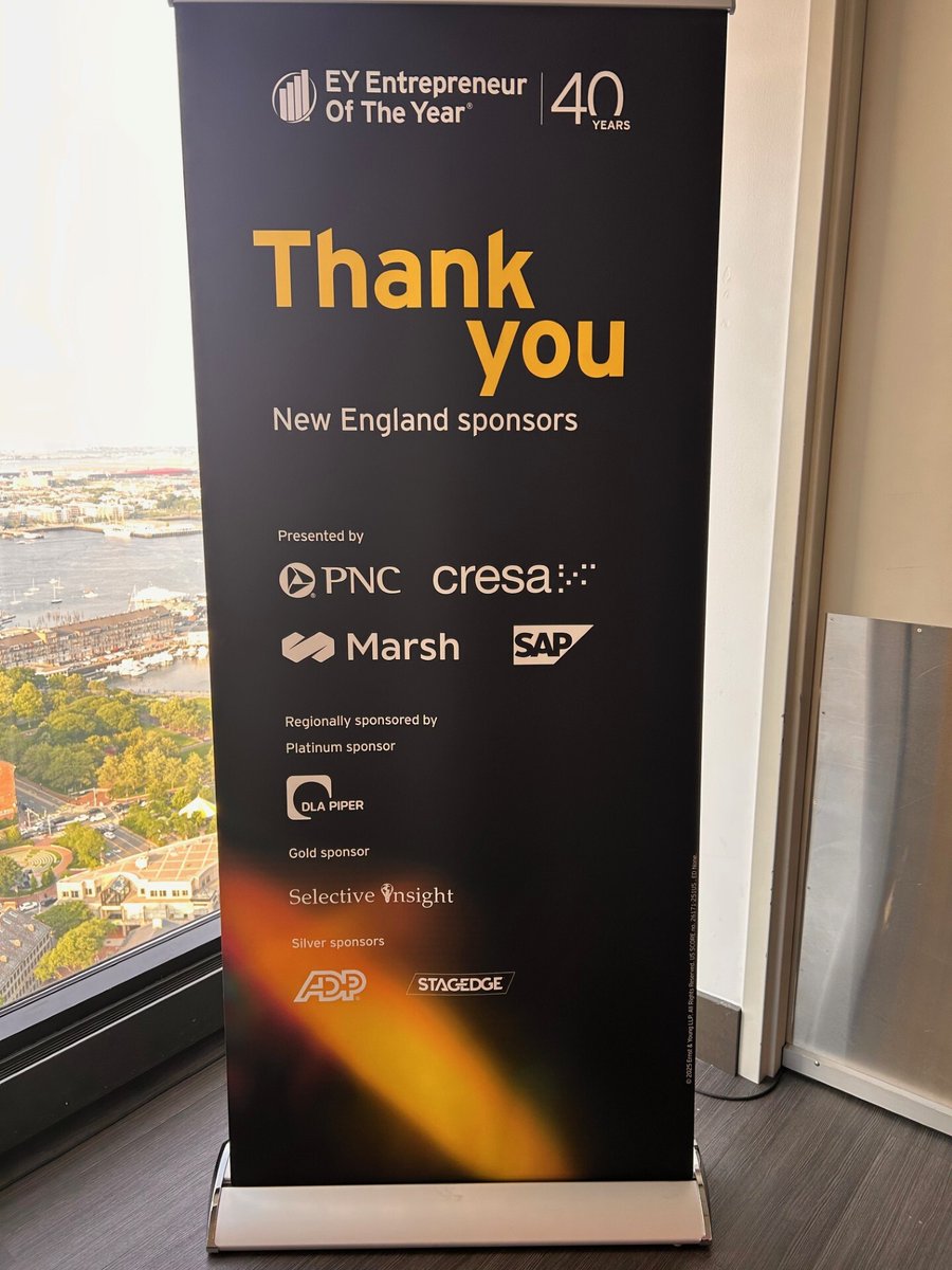 Once again, <a href="/Stagedge_USA/">Stagedge</a> is proud to support this year’s <a href="/EY_EOY/">EY EOY</a> Entrepreneur Of The Year Greater Philadelphia, Mid-Atlantic, New England, New Jersey and New York programs as the “official” video production partner.  To say that last night’s celebration in Boston was memorable