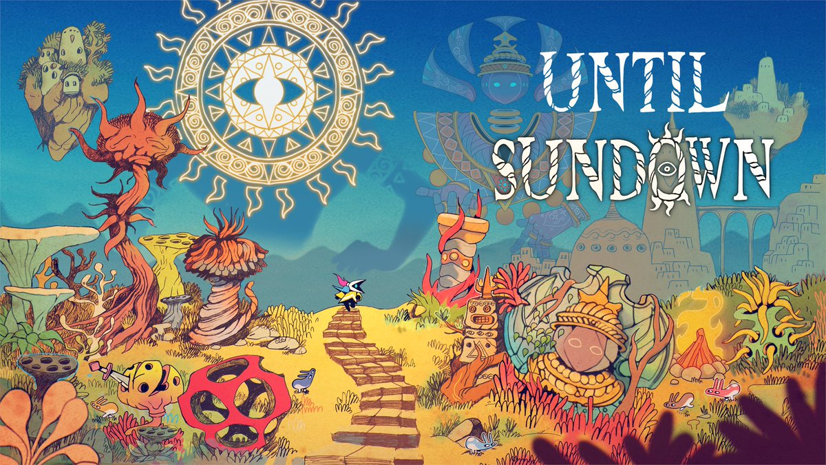 I'm extremely proud to show you the keyart for our new game "Until Sundown" made by our artistic director Nicolas Gendron !

Where does the title come from?
Well, in the game, you only have until the end of the day to save the world... 

Yup, no pressure...