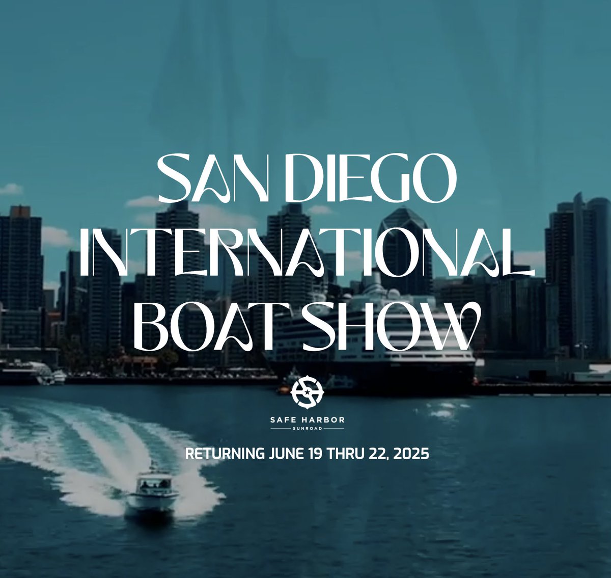 🚤 One Week to Go! The San Diego International Boat Show is almost here!
Join us June 19–22 at Safe Harbor Sunroad for one of California’s premier boating events. 
sdibs.com
#SanDiegoBoatShow #SDIBS2025 #BoatingLifestyle #CaliforniaBoating #MarineIndustry