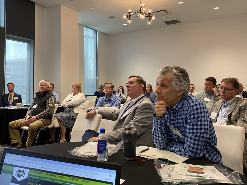 OhioBroadcaster's tweet image. Our first round of Executive Forum breakout sessions are in full swing! Chris Brunt of @jacobsmedia explores opportunities in digital sales, while Tim Stried of @OHSAASports shares emerging trends in high school sports!