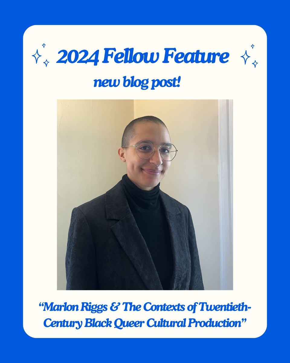 "I was particularly interested in tracing the reception and perceptions of the work of the Black gay filmmaker Marlon Riggs during the 1990s..."

The blog post of Rose's 2024 LGBTQ Collections Fellow, Sam King-Shaw, is now live! Check it out now: buff.ly/KsNUifq