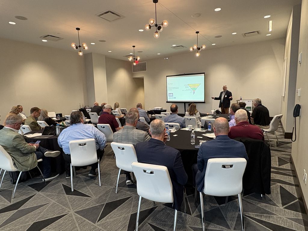 OhioBroadcaster's tweet image. Our first round of Executive Forum breakout sessions are in full swing! Chris Brunt of @jacobsmedia explores opportunities in digital sales, while Tim Stried of @OHSAASports shares emerging trends in high school sports!