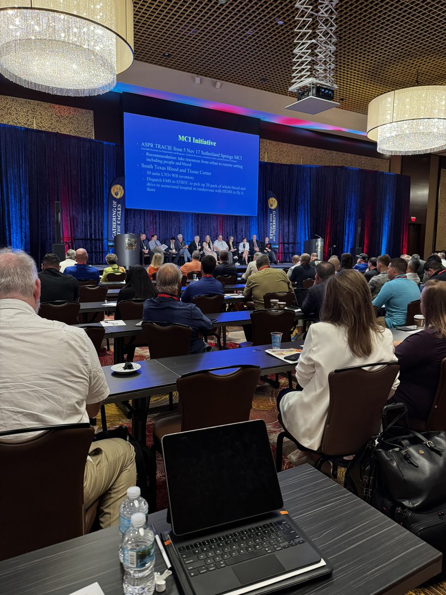 drjeffgoodloe's tweet image. Blood in #EMS panel at a packed (no pun intended) meeting @EaglesGather @1stThere1stCare
Continuously proud of great work in #wholeblood care @EMSAOK @OKCFD @TulsaFire @OurBloodInst @OU_Surgery @Ascensionorg St John Medical Center @integrishealth Baptist NWE @SaintFrancisOK