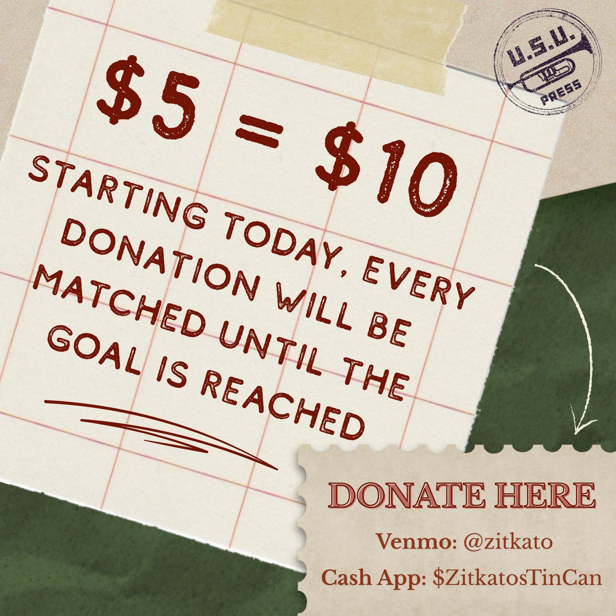 You can be the first to donate today and help us reach our goal. Currently standing at 1800/2500 with your help we can have this done by tomorrow but let’s just try and hit 2k by tomorrow