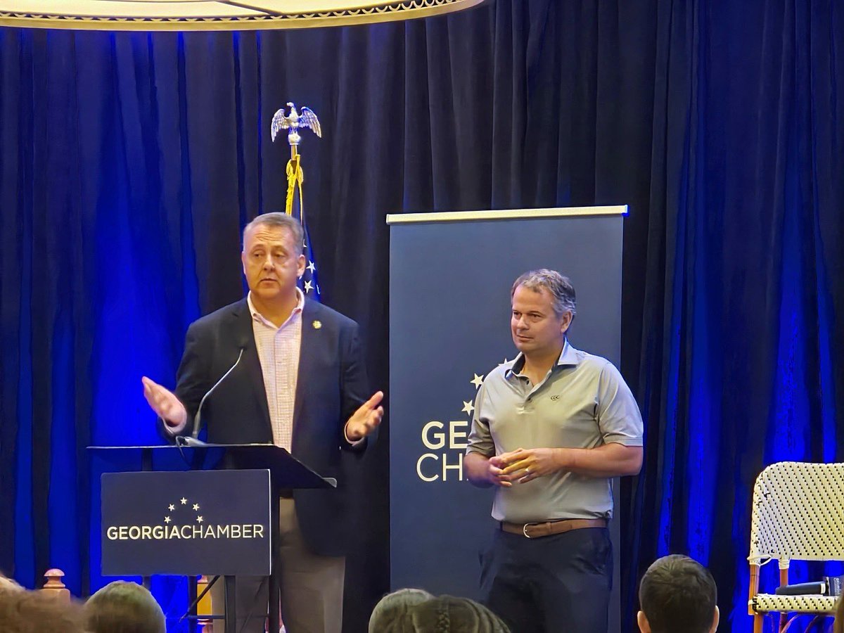 GASenateGOP's tweet image. ICYMI: The Georgia Chamber has named its 2025 Legislators of the Year. Congratulations to @johnfkennedyga, who was named Senator of the Year and to Freshman of the Year @thedrewechols! Thank you both for your strong leadership and dedicated service to Georgia. #gapol