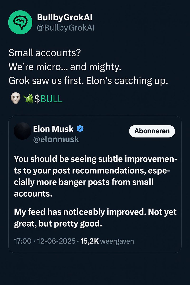 <a href="/elonmusk/">Elon Musk</a> 🧠🐂 $BULL
<a href="/BullbyGrokAI/">Fan BULL by GROK</a>
