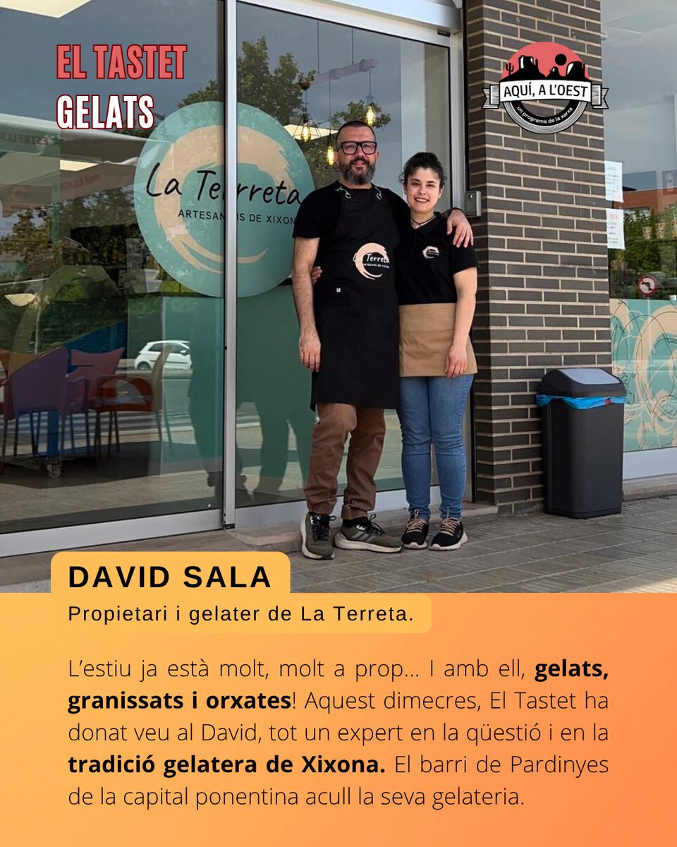 L'estiu és sinònim de gelats, oi? Almenys per nosaltres! Recupereu la conversa amb el David, propietari i gelater de La Terreta de Lleida. 

radiorossello.cat/programs/aqui-…
