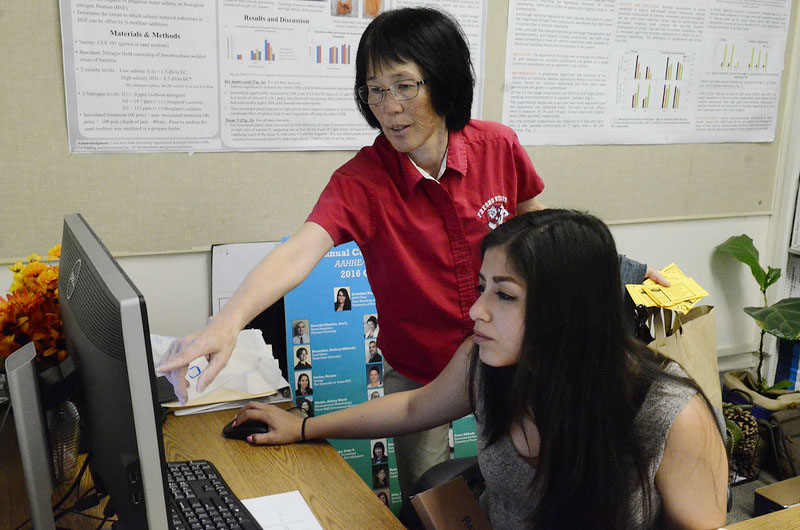 Kudos to Marlene Miyasaki, our plant science department administrative assistant, who received the <a href="/Fresno_State/">Fresno State</a> Principles of Community – Outstanding Staff Award for the humility, grace and unwavering integrity in support of our students every day.