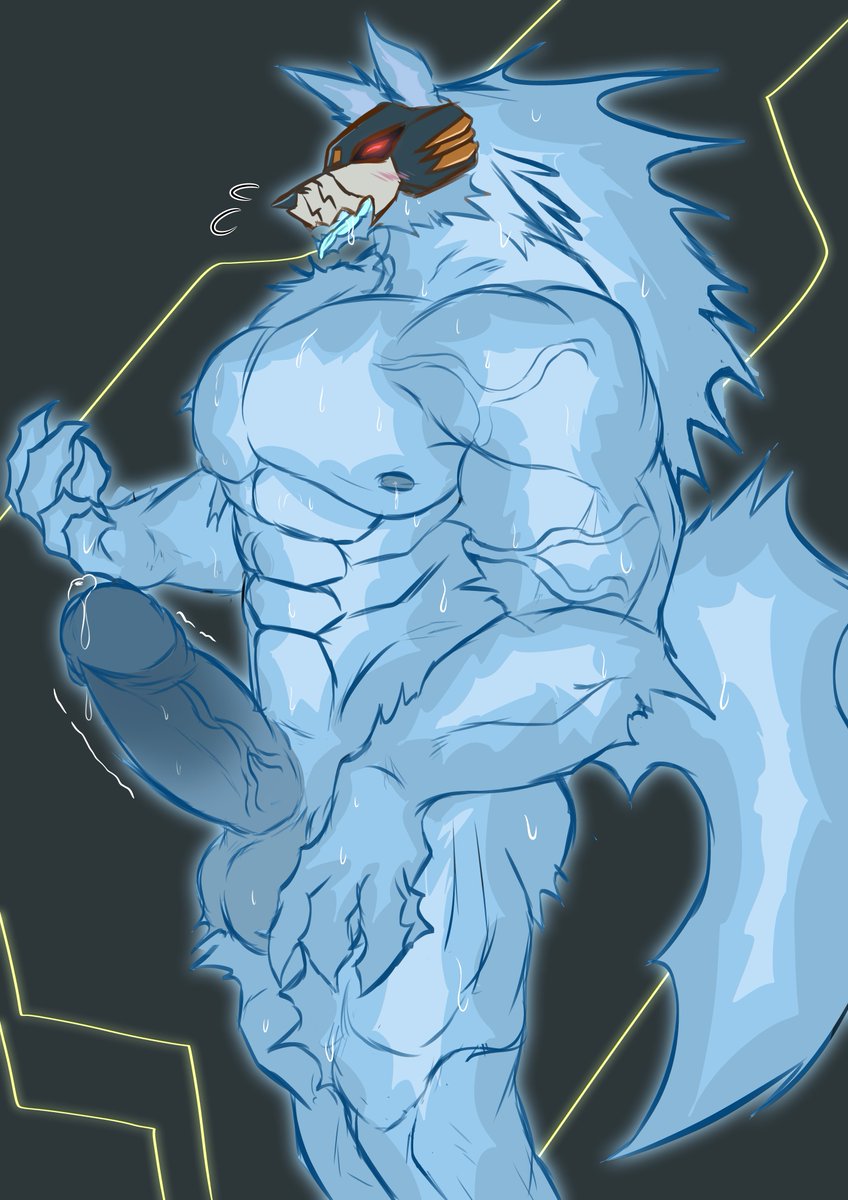 更にアーマー撤去、チンチン追加プログラムをインストールして完全に発情しきったオスケモなウルフ