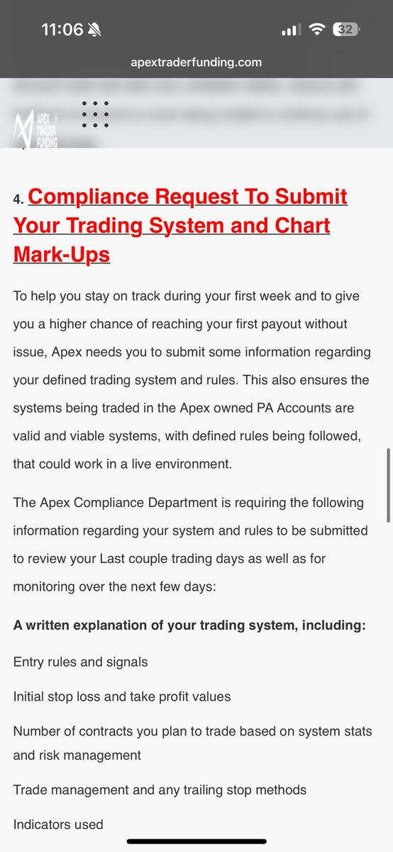 FrannyMidas's tweet image. Went to request payout and was Provided the following email. 8 trading days all followed 30% rule both consistency and Contract size - 

Has anyone been through this before? And were your profits release after the the information was provided? @ApexTradeFund