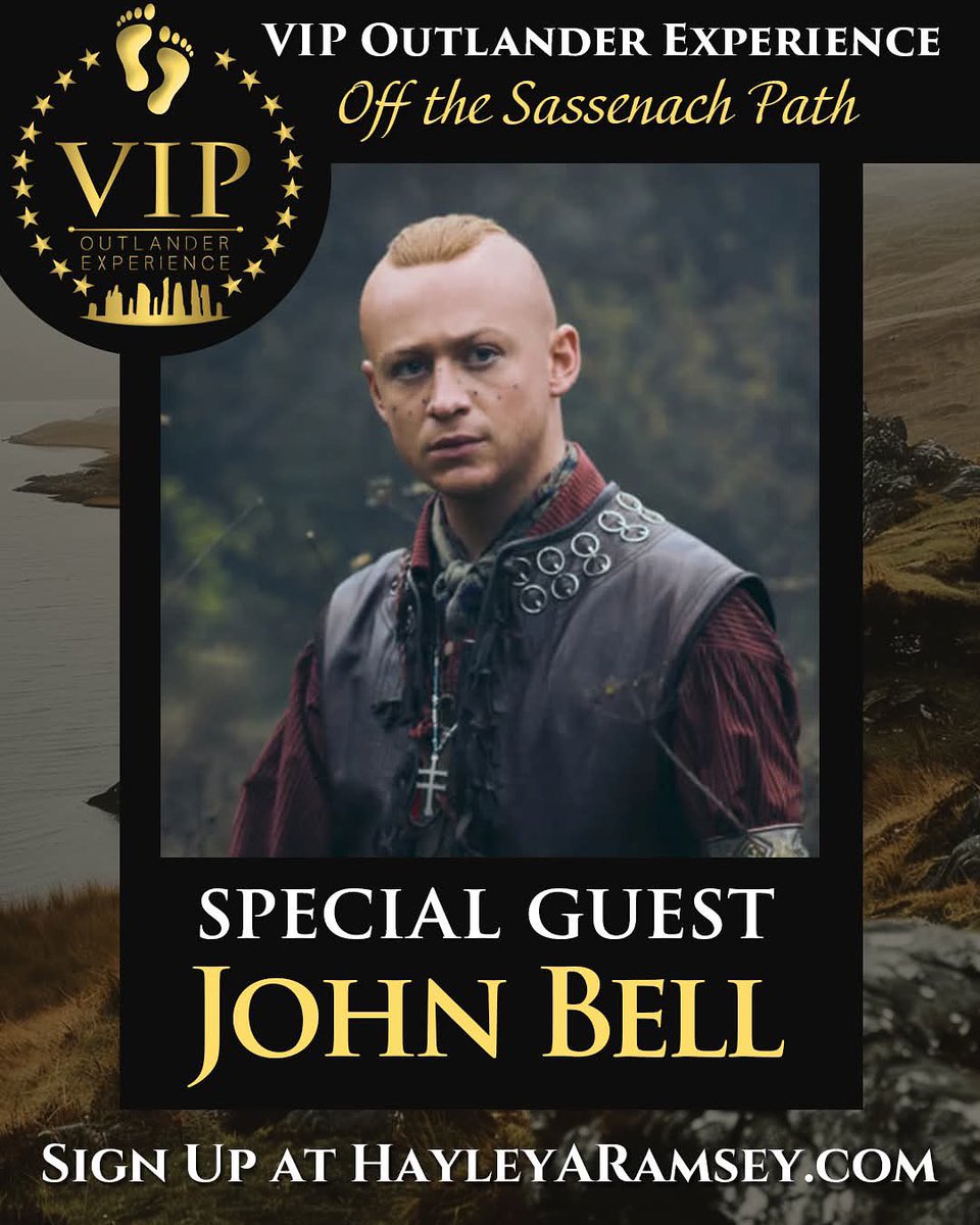 hayleyaramsey's tweet image. 🌿✨ NEXT WEEK we set Off the Sassenach Path… and we’re beyond excited to finally share our special guest:
🎉 JOHN BELL – beloved as Young Ian Murray in Outlander – will be joining our June 16–26 VIP tour in Scotland! 🏴
Join us for an unforgettable adventure through the…