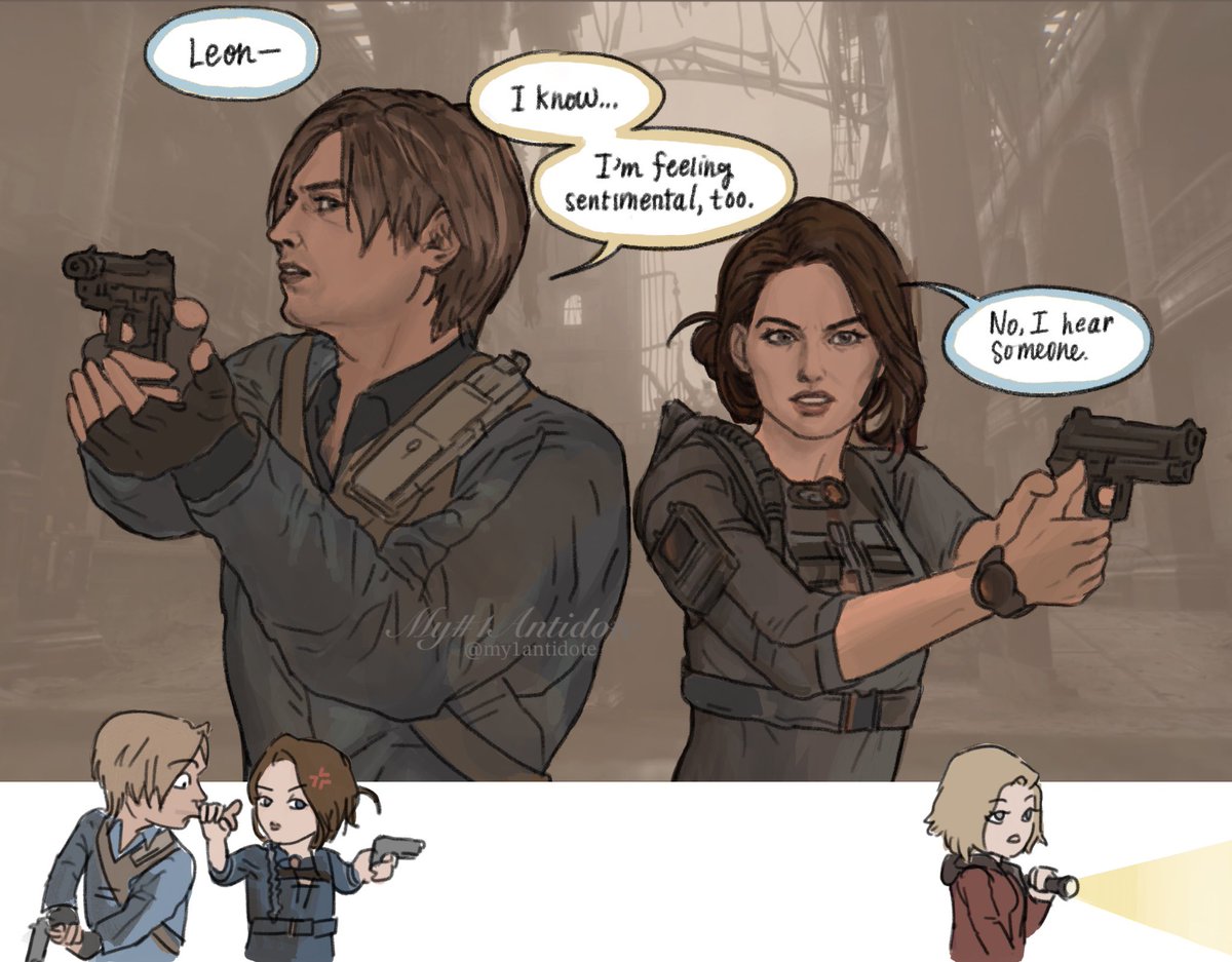 my1antidote's tweet image. Raccoon Reunion pt. 1
#LeonKennedy and #JillValentine return.
#バイオハザード #REBHFun #ResidentEvilRequiem #RE9 #RE9UIEM #ResidentEvil9 #ResidentEvil #Biohazard