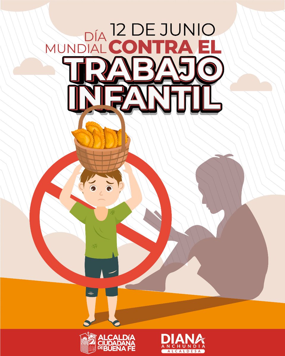 AlcaldiaBF's tweet photo. 🌍👦🏽 Día Mundial contra el Trabajo Infantil
Hoy alzamos la voz por la niñez que merece soñar, jugar y aprender.
🧡 Protejamos su sonrisa, su tiempo y su futuro.
📢 ¡Digamos NO al trabajo infantil!
#DíaMundialContraElTrabajoInfantil #InfanciaLibre #NiñezConDerechos #EcuadorUnido https://t.co/i2rFJLWCKX