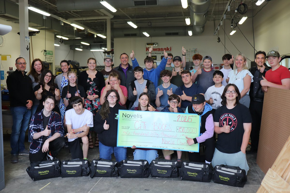 CiTi (@citi_boces) on Twitter photo π Exciting news! Novelis visited P-TECH to present an incredible $150,000 donation to support the CiTi Manufacturing & Automation Lab! π‘β¨
A huge thank you to Novelis for investing in the future of education and innovation! π #BuildYourFuture <a href="/Novelis/">Novelis Inc.</a> π Exciting news! Novelis visited P-TECH to present an incredible $150,000 donation to support the CiTi Manufacturing & Automation Lab! π‘β¨
A huge thank you to Novelis for investing in the future of education and innovation! π #BuildYourFuture <a href="/Novelis/">Novelis Inc.</a>